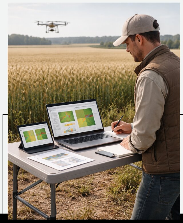 Система AI прогнозирования урожайности для точных агрономий в Кохме